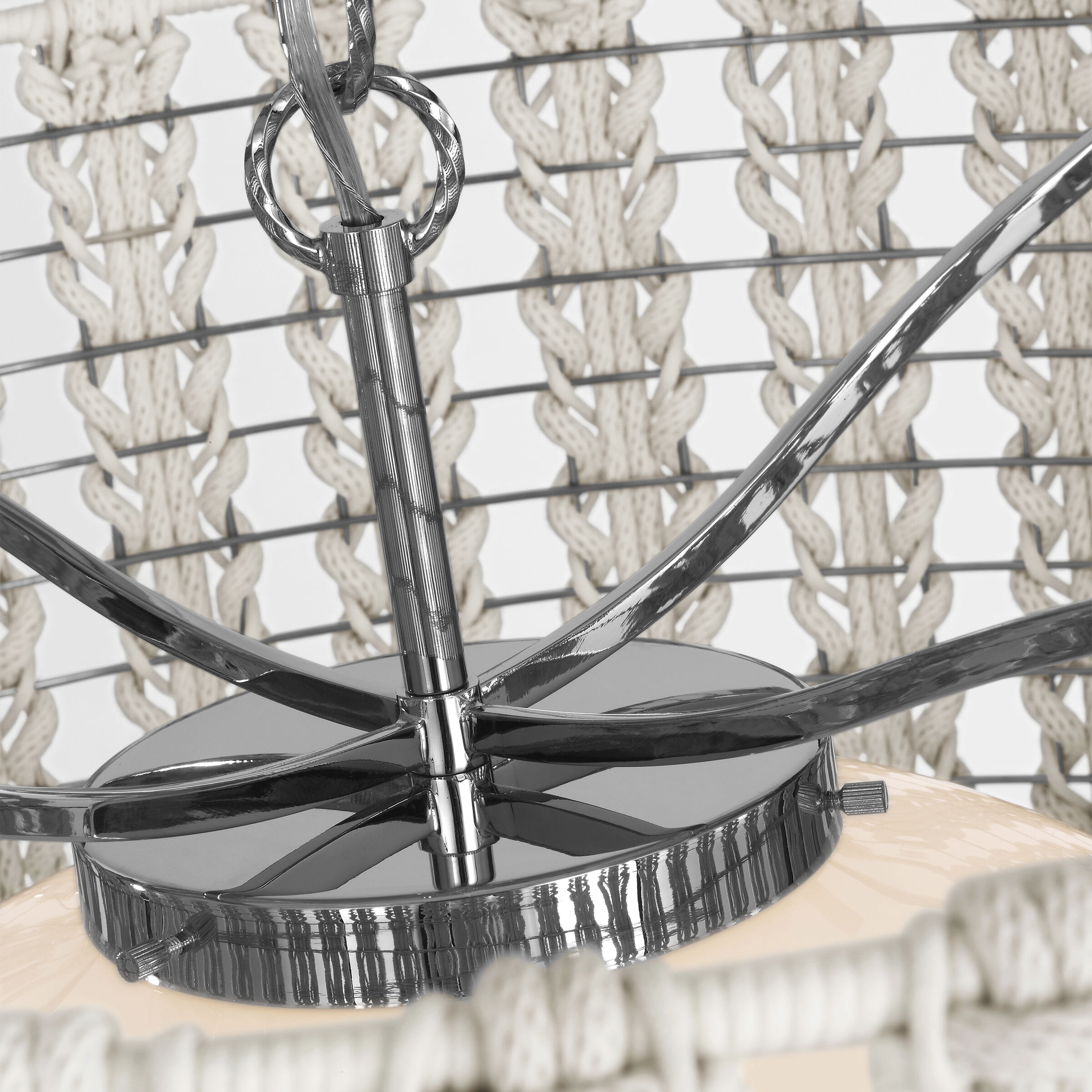 Fisher Weisman Catania LED 29 inch Polished Nickel Hanging Shade Ceiling Light