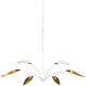 Yuriko 6 Light 66.75 inch Gesso White Chandelier Ceiling Light
