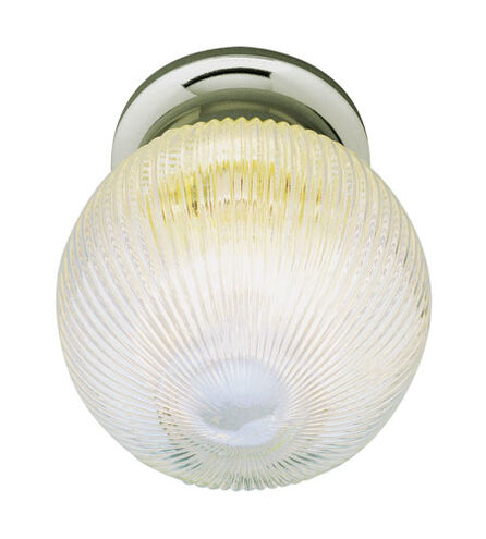 Harbor 1 Light 6 inch Brushed Nickel Flushmount Ceiling Light