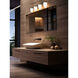 Nextra 4 Light 32 inch Matte Black Bath Vanity Wall Light