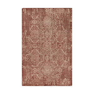 Hoboken 108 X 72 inch Red and Neutral Area Rug, Wool