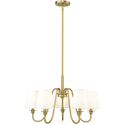 Gianna 5 Light 26 inch Modern Gold Chandelier Ceiling Light
