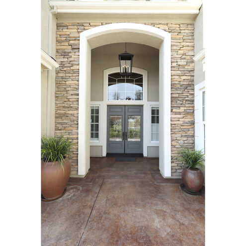 Beacon 4 Light 16 inch Black Outdoor Chain Mount Ceiling Fixture