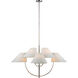 kate spade new york Kinsley LED 43.25 inch Polished Nickel Two-Tier Chandelier Ceiling Light, Large