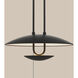 Sunset Ridge 18 inch Matte Black Pendant Ceiling Light, Large