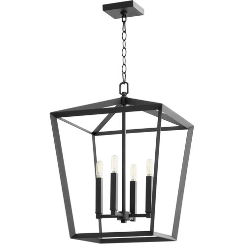 Hyperion 4 Light 17 inch Noir Chandelier Ceiling Light