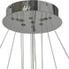 Glacier LED 24 inch Chrome Foyer Chandelier Ceiling Light