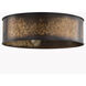 Kettle 3 Light 17 inch Weathered Brass Flush Mount Ceiling Light