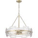 Sinclara 4 Light 24.75 inch Vintage Brass Pendant Ceiling Light