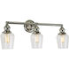 Union Square Liberty 3 Light 24 inch Polished Nickel Bathroom Wall Sconce Wall Light