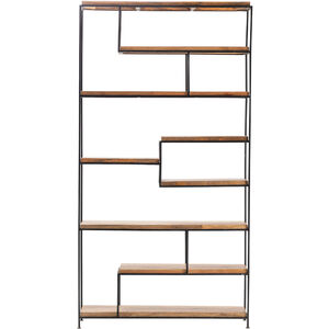 Bengal Manor 85 X 46 X 13 inch Light Brown and Black Etagere