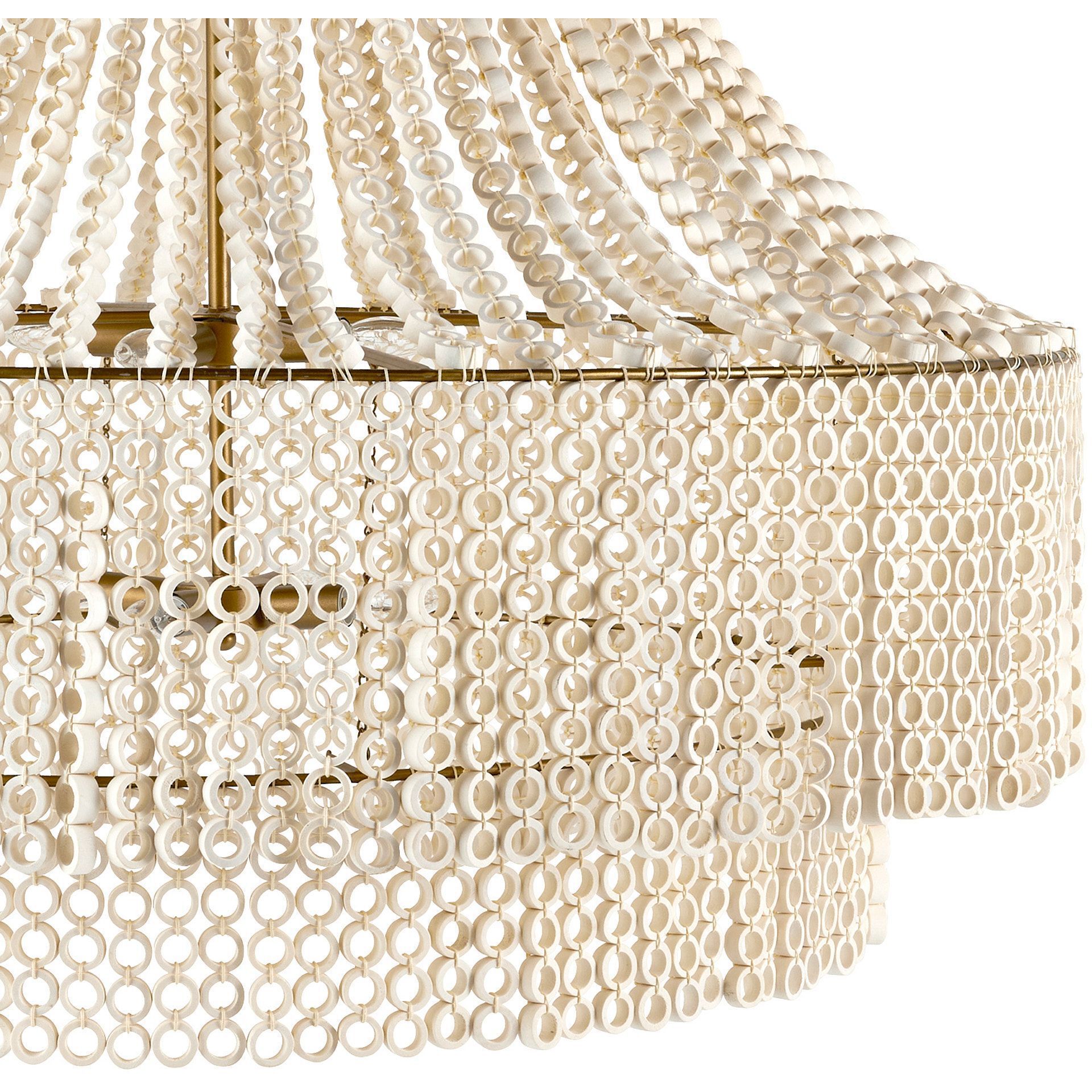 Hannie 8 Light 46 inch White Chandelier Ceiling Light, Large