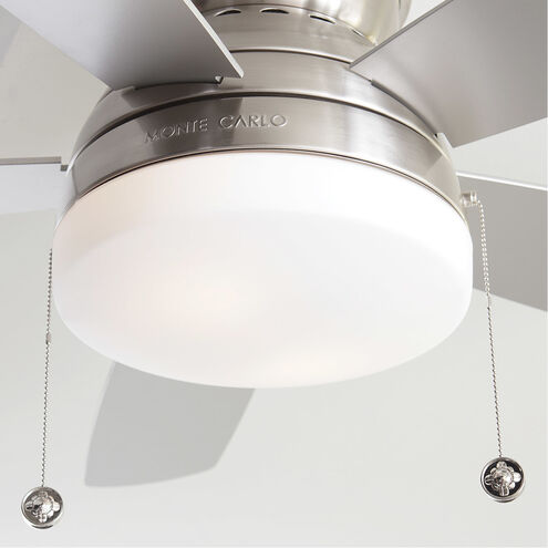 Traverse 52 52 inch Brushed Steel with Silver Blades Ceiling Fan