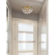 Kylie 3 Light 12 inch Brass Flush Mount Ceiling Light