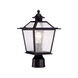 Salem 1 Light 15 inch Matte Black Exterior Post Mount Light