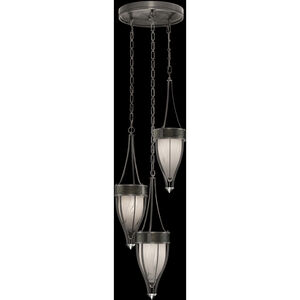 Mirage 3 Light 17.5 inch Black Pendant Ceiling Light