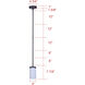 Britton 1 Light 4.75 inch Matte Black Rod Pendant Ceiling Light