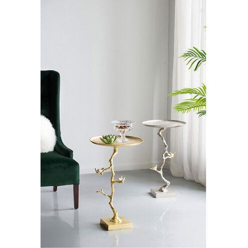 Contemporary 17 inch Shiny Gold Table