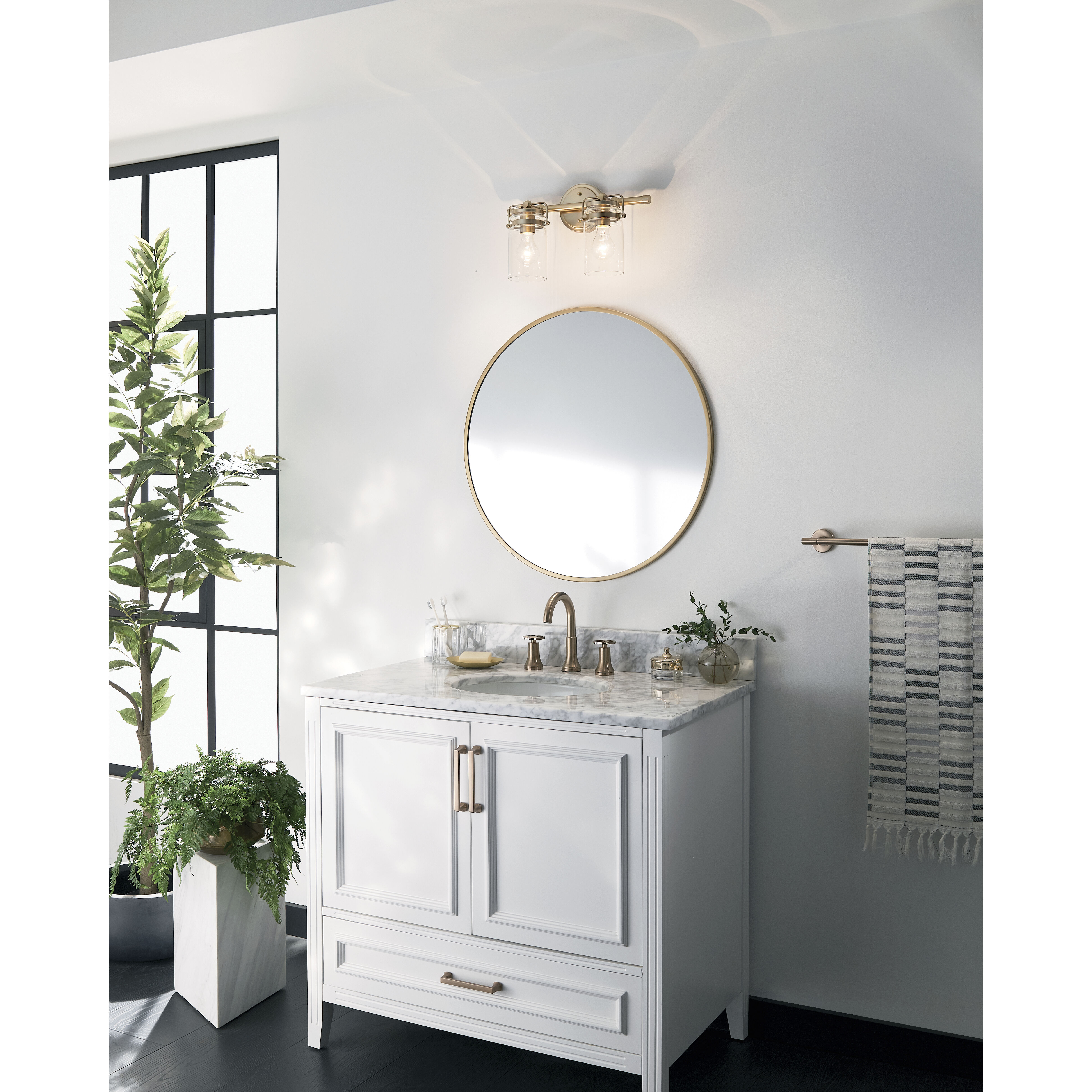 Champagne bronze bathroom clearance vanity light