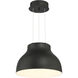 Kettle Up LED 16.75 inch Matte Black Pendant Ceiling Light