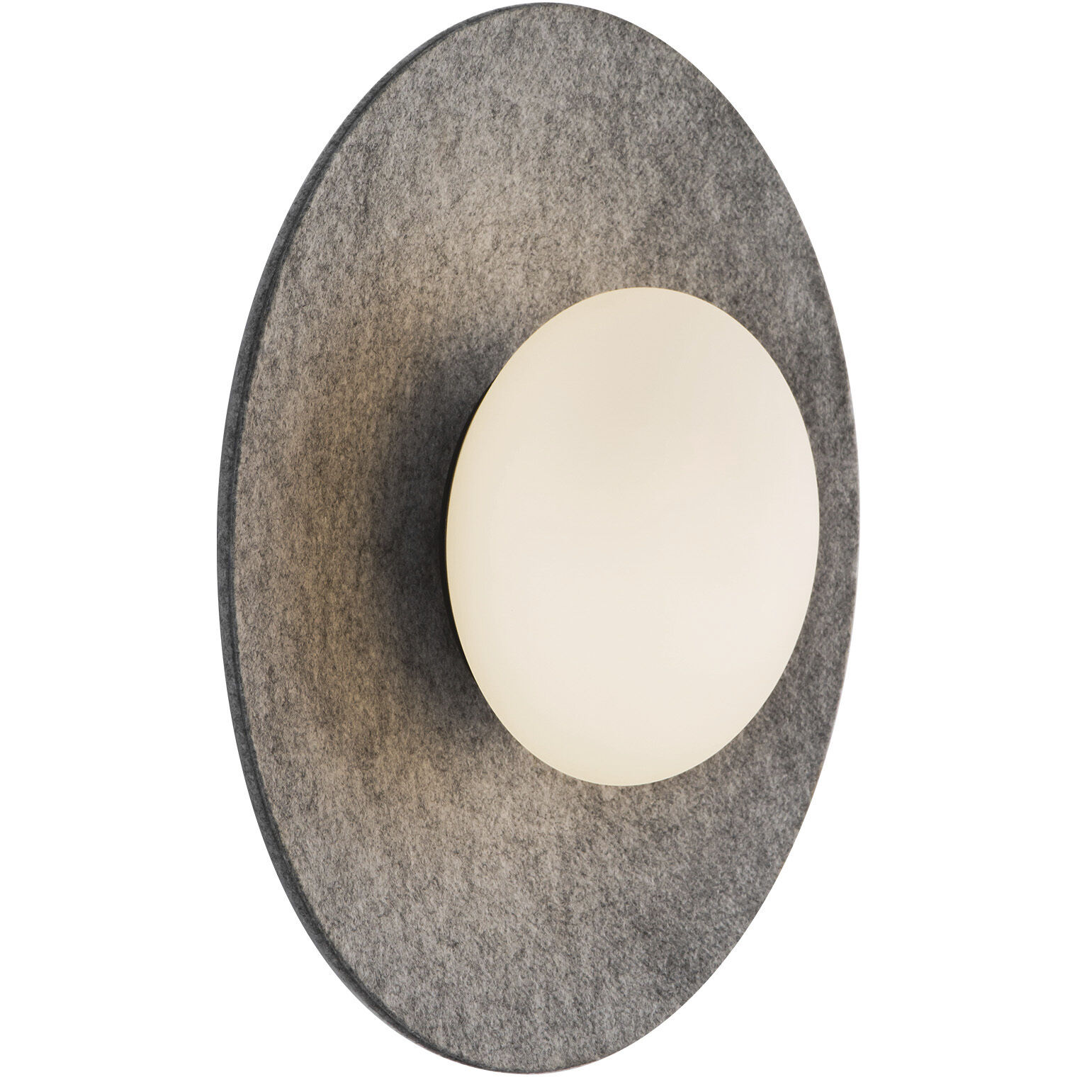 Cruz LED 15 inch Felt - Gray Flush Mount Ceiling Light in Felt Shade