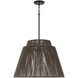 Jasper 1 Light 23 inch Umber and Black Outdoor Hanging Lantern