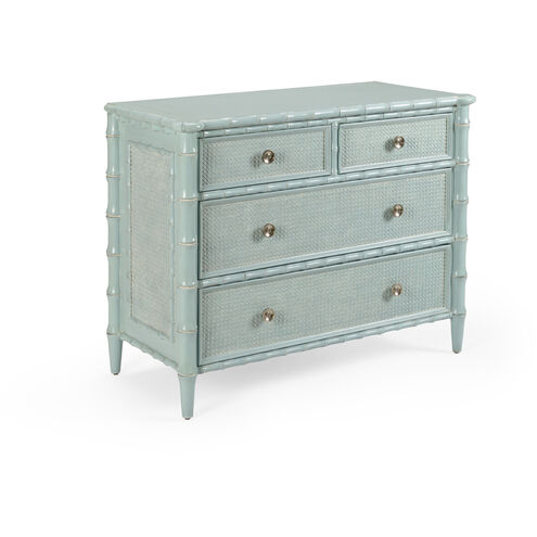 Wildwood Blue/White Glaze/Satin Nickel Chest