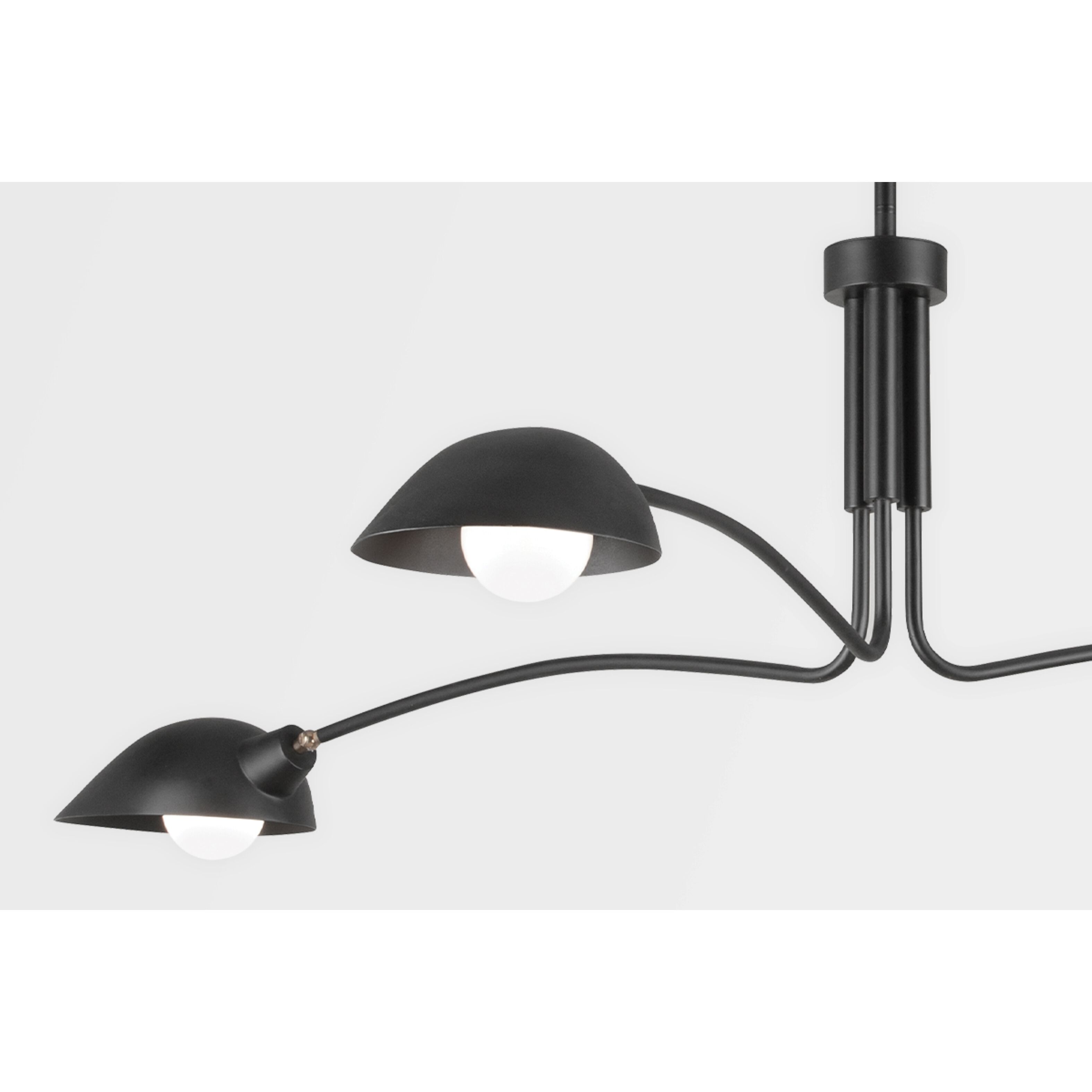 Leo 3 Light 68.8 inch Satin Black Pendant Ceiling Light