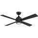 Kwad 52 52 inch Black Fan-Uni