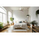 Atlas Eliza 56 inch Gloss White with Old Oaktone Blades Ceiling Fan, Paddle Fan