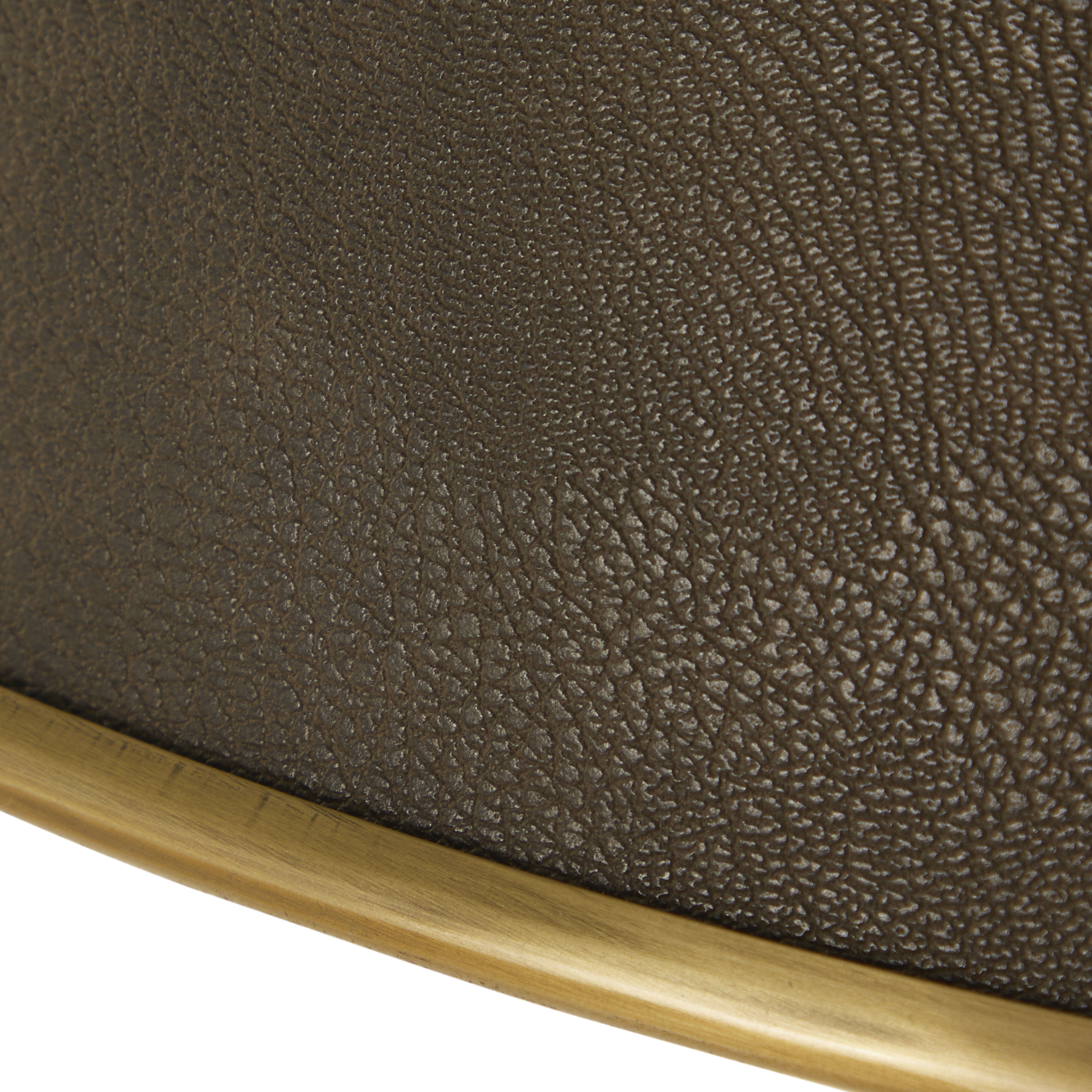 Mariana 4 Light 26.5 inch Brushed Antique Brass and Dark Brown Leather Pendant Ceiling Light