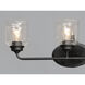 Acadia 3 Light 25 inch Black Vanity Light Wall Light