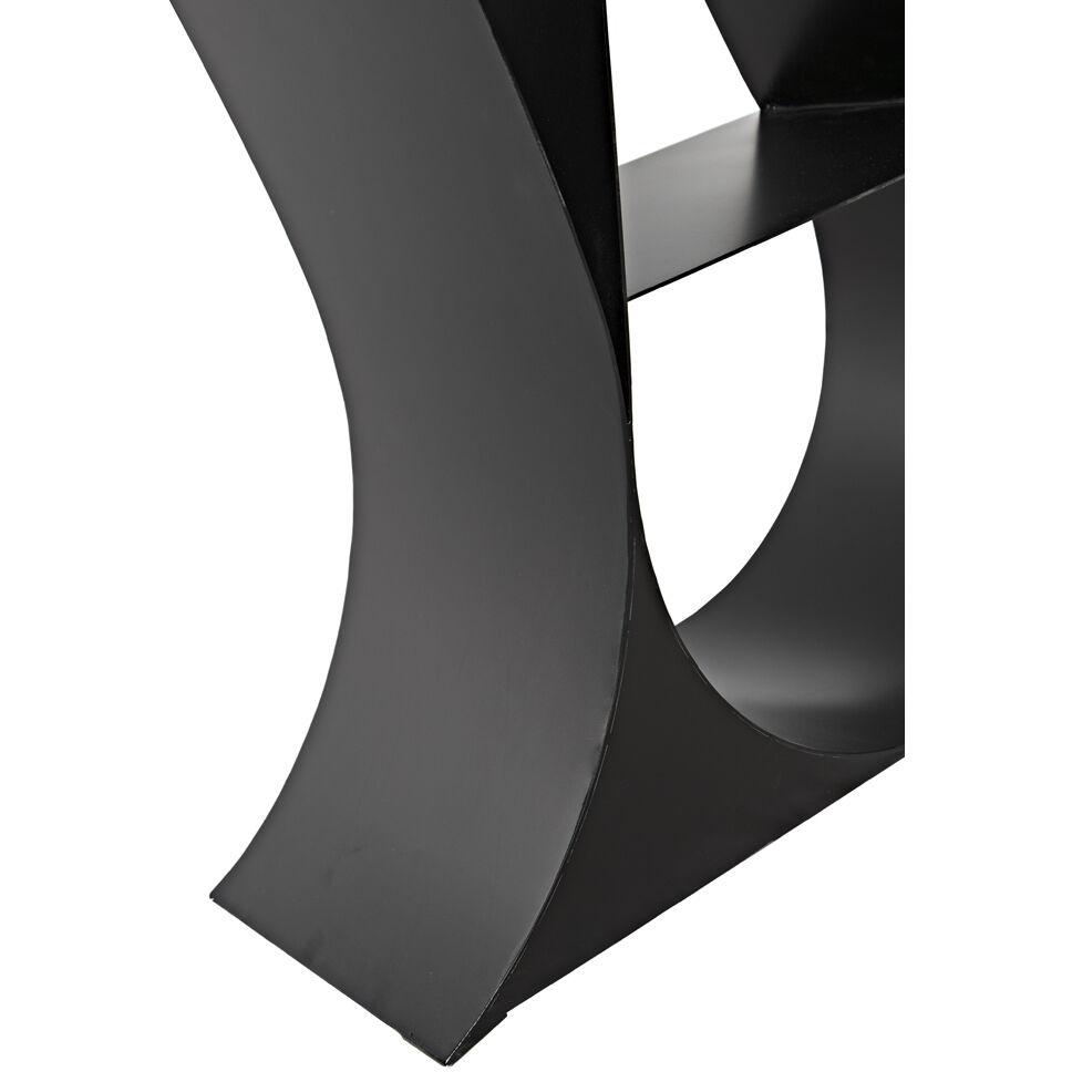 Zaha Matte Black Bookcase