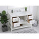 Theo 48 X 22 X 34 inch White Vanity Sink Set