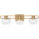 Codyn 3 Light 30 inch Satin Brass Bath Vanity Wall Light