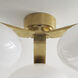 Champalimaud Marisol LED 26.75 inch Soft Brass Triple Flush Mount Ceiling Light, XL