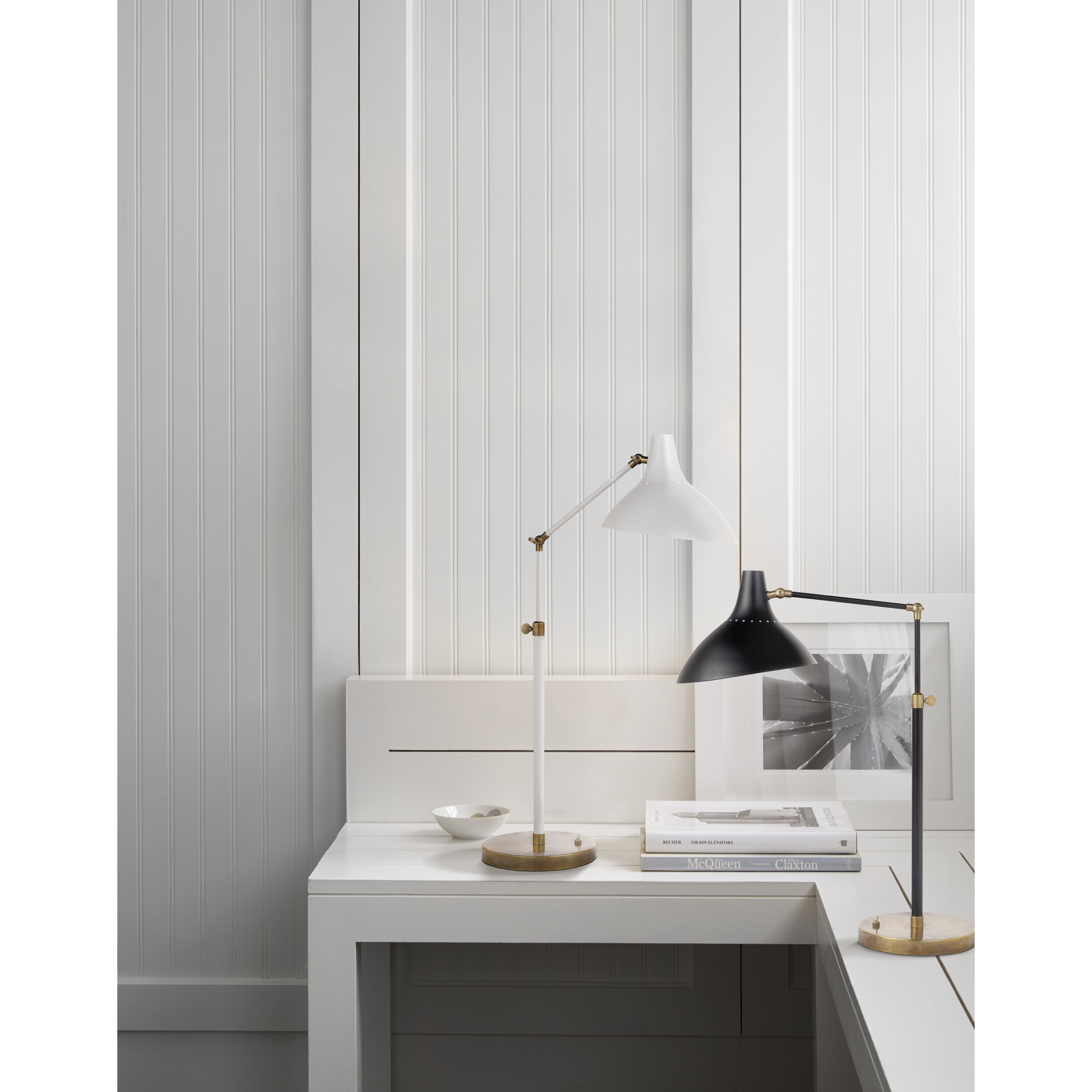 AERIN Charlton 17 inch 60.00 watt Plaster White Table Lamp Portable Light