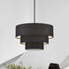 Bainbridge 5 Light 28 inch Black Pendant Chandelier Ceiling Light, Medium
