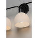 Coraline 3 Light 22 inch Black Bath Vanity Wall Light