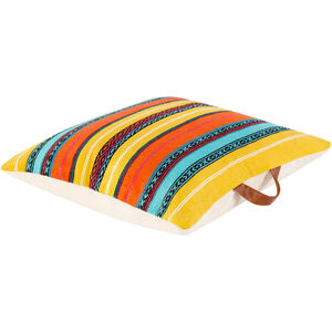 Toluca 26 X 26 inch Beige/Bright Yellow/Bright Orange/Aqua/Black/White Pillow Kit, Square