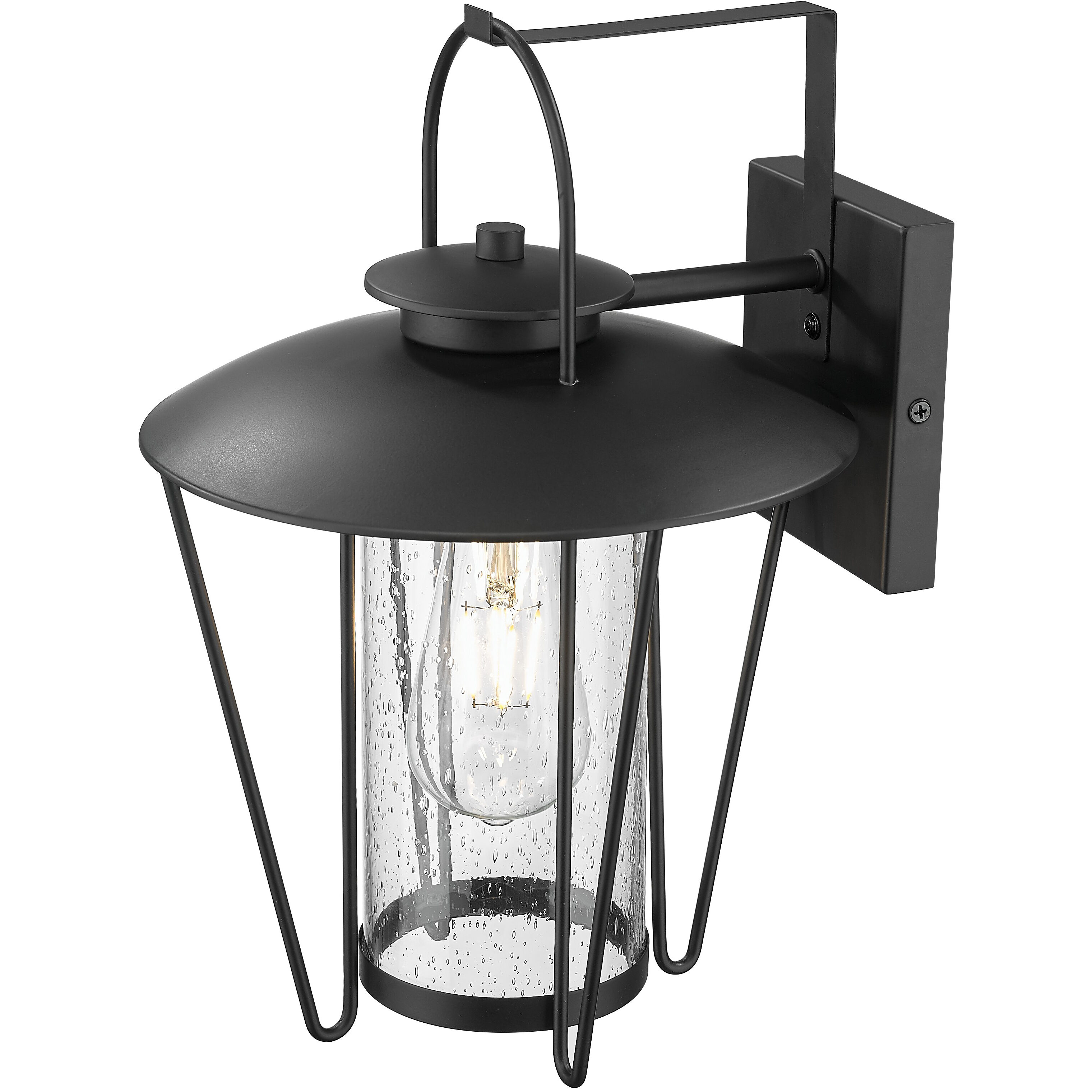 Stockwell 1 Light 14.25 inch Matte Black Exterior Wall Mount