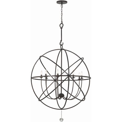 Solaris 9 Light 40 inch English Bronze Chandelier Ceiling Light