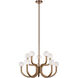 Joelle 10 Light 28.88 inch Aged Gold Brass Pendant Ceiling Light