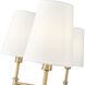 Adorra 6 Light 25.75 inch Vintage Brass Chandelier Ceiling Light