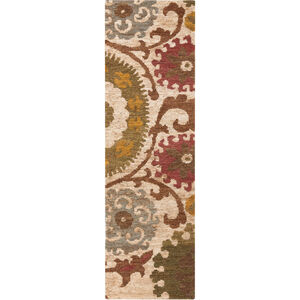 Columbia 96 X 30 inch Brown and Brown Runner, Jute