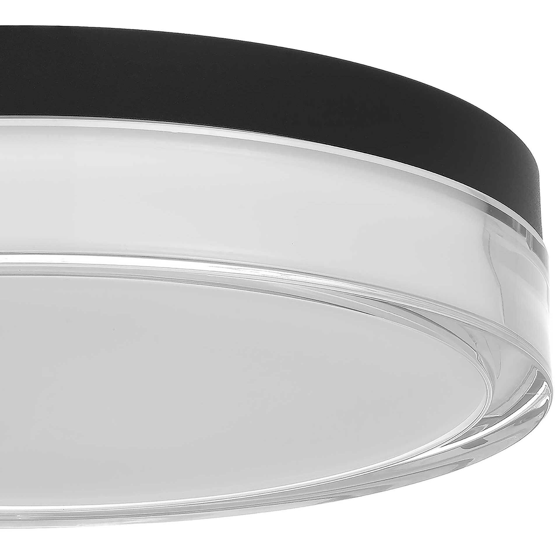 Sunspot LED 12 inch Sand Black Outdoor Flush Mount