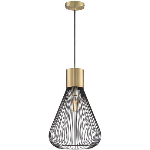 Freira 1 Light 12 inch Antique Brass Pendant Ceiling Light