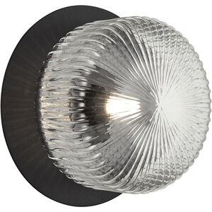 Knobbel LED 7.5 inch Matte Black Wall Sconce Wall Light in Clear
