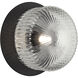 Knobbel Wall Sconce Wall Light in Matte Black, Clear