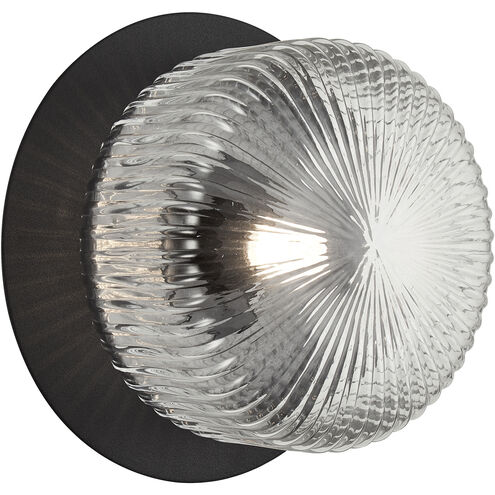 Knobbel Wall Sconce Wall Light in Matte Black, Clear